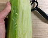 涼しい　うり(白ウリ)とハムのさっぱりサラダ作り方1写真
