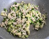 私の惣菜パン:ライ麦カンパーニュの具作り方4写真