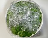 レンジでロールサラダ菜作り方5写真