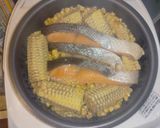 ほんのり甘くて美味しい鮭とコーンの炊き込みご飯作り方4写真