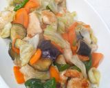 鶏むね肉の野菜炒めポン酢風味作り方6写真