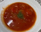 簡易な野菜のトマトスープ作り方5写真