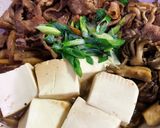 秋の味覚たっぷり肉豆腐作り方4写真