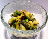 山菜イタドリのサシボのお味噌汁作り方7写真