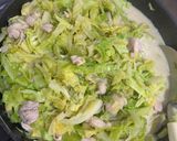 大量消費キャベツと鶏肉のカレークリーム煮作り方1写真