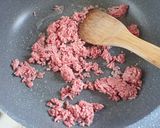 キャベツと合い挽き肉餡かけそうめん作り方2写真