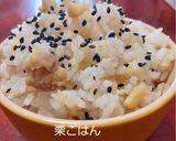 炊飯器で炊いた栗で簡単栗ごはん作り方2写真