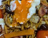 うまかにんにく~たまトマ焼きそば作り方5写真