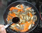 ごぼう牛肉コンニャク炒め煮♪簡単食物繊維作り方7写真