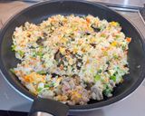 野菜たっぷり梅風味チャーハン作り方6写真