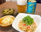こんにゃく麺で柚子胡椒パスタ風作り方7写真