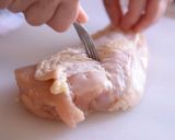 香味旨だれで食すレンチン蒸し鶏作り方1写真