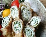 夏の夕食★茄子チーズ大葉の豚肉巻きフライ作り方15写真