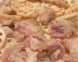今日の夕飯に♩鶏肉と蓮根の味噌バター炒め作り方3写真