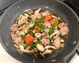 秋を先取り⭐︎キノコと明太子の具沢山な和風パスタ作り方3写真