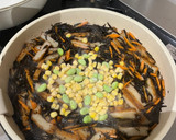 ひじき煮　さつま揚げと枝豆コーン作り方5写真