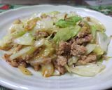 春キャベツ🥬と挽き肉味噌炒め作り方6写真
