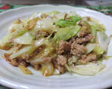 春キャベツ🥬と挽き肉味噌炒め作り方6写真
