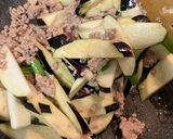 豚ひき肉とナスとニラの中華炒め作り方4写真