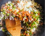 【ひき肉BACEアレンジ❷ドライカレー】作り方1写真