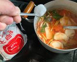 カブとベーコンのトマトスープパスタ作り方9写真
