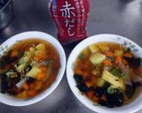 簡単にも野菜を摂取!白だしのお吸い物作り方4写真
