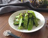 レンジで簡単☆絹さやの塩昆布ナムル。作り方4写真