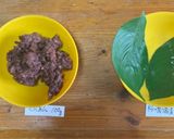 伝統旨み炸裂ピザ　味噌、餡子、昆布、桜の葉作り方3写真