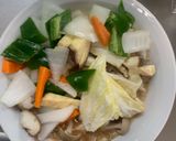 お一人様洋風キムチ味照根菜たっぷり野菜炒作り方12写真