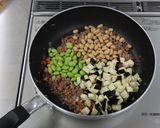 なすとお豆のキーマカレー作り方3写真