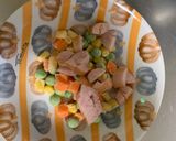 レンジ梅ウスタードリア味オムライス弁当作り方1写真