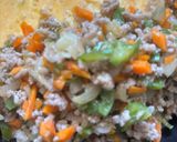 ひき肉と野菜のオムレツ😋作り方7写真