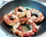 オニオンリングの豚バラロール味噌ソテー作り方7写真