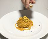 ウニのようなビヨンド豆腐のクリームパスタ作り方15写真