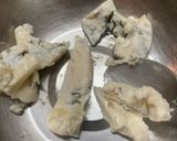 ブルーベリーとブルーチーズの美的サラダ作り方1写真