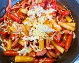 赤ウインナー入り甘辛ケチャップトッポギ作り方5写真