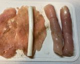 鶏ササミのネギマ巻き作り方2写真