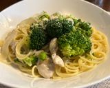 鶏胸肉とブロッコリーのクリームパスタ作り方9写真