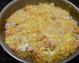 簡単！銀鮭チャーハン　和バター風味作り方6写真