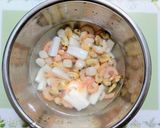 簡単今日の夕飯！カニカマ法蓮草グラタン作り方1写真