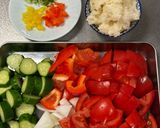 ひんやり夏野菜🍅ガスパチョ作り方1写真