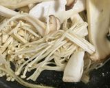 簡単　えのき豚肉の和風パスタ作り方7写真