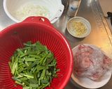 新玉ねぎのニラ玉作り方1写真