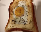 目玉焼きトースト作り方3写真