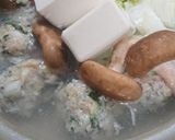 大葉入り鶏ミンチ団子のあっさり白菜鍋作り方10写真
