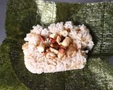 味噌らっきょう＆ナッツde海苔おにぎり作り方1写真