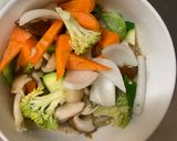お一人様クリーミーおこわ味豆腐野菜炒め作り方12写真