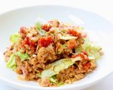 トマトジュース【タコライス風炊き込みご飯作り方6写真