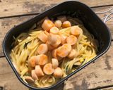 ▲山ごはん▲松茸風味ちいかま豆乳パスタ作り方4写真