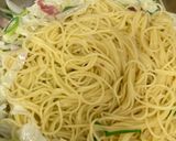 ねぎ、玉ねぎ、キャベツのペペロンチーノ作り方7写真